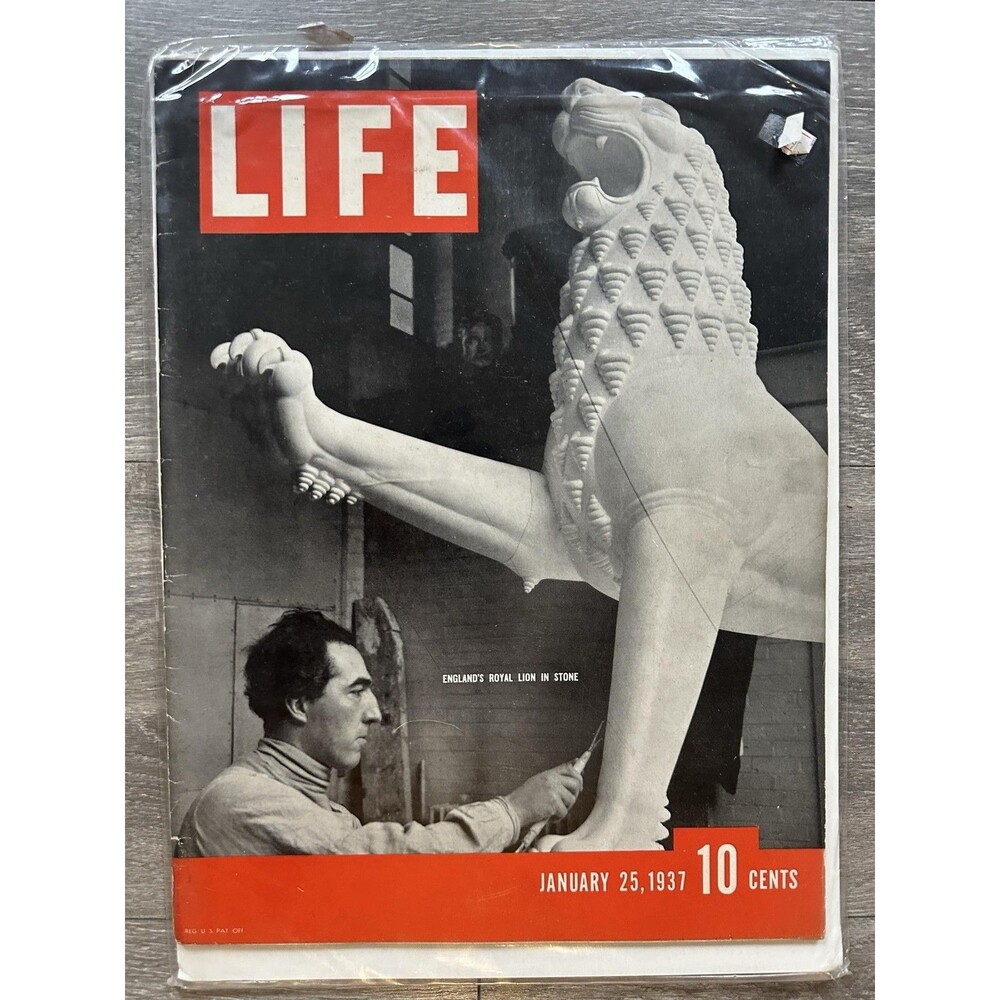 Life Magazine January 1936 Sculpture England Photography Illustrated B&W